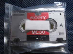 SONYのマイクロカセットテープ MC30未使用