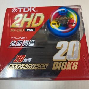 TDK フロッピーディスク20枚 MF2HD-256X20PN 3.5インチフロッピーディスク　年代物