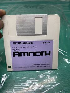 (1788) FM77AV /AV20 /AV40 3.5インチFD アムノーク AMNORK アスキー ASCII ハイスピードSFスポーツゲーム　動作未確認