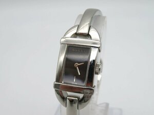 1円◆稼働◆ グッチ 6800L 黒 クオーツ レディース 腕時計 Ｎ13804
