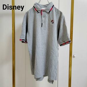 Disney/ディズニー/M/グレー/ポロシャツ