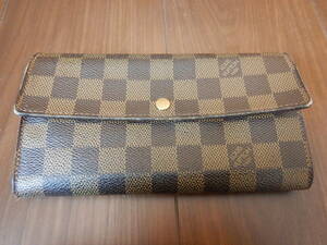 LOUIS VUITTON ルイ・ヴィトン ダミエ ポルトフォイユ・サラ N61734【中古】