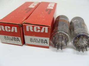 真空管 8AW8A 2本セット RCA 箱入り 試験済み 3ヶ月保証 #006