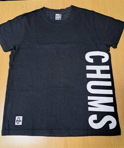 ★チャムス CHUMS　半袖 Tシャツ　黒　Lサイズ 　チャムス ロゴ　美品