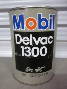 Mobil Delvdc 1300　モービル　オイル缶　ガレージ　世田谷ベース