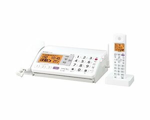 シャープ デジタルコードレスFAX 子機1台付き 1.9GHz DECT準拠方式 ホワイ (中古品)