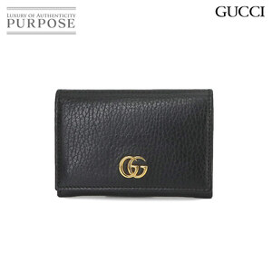 グッチ GUCCI GGマーモント カードケース 財布 レザー ブラック 474748 ゴールド 金具 GG Marmont Card Case 90199641