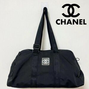 【レア】CHANEL シャネル　ボストンバッグ　スポーツ　ブラック