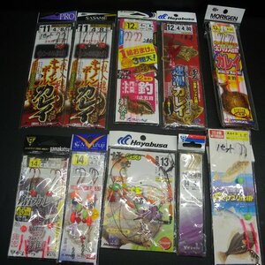 キャノンボールカレイ 速潮カレイ 船カレイ鹿島灘 等 ハリス4号仕掛 セット ※在庫品 (15k0101)※クリックポスト