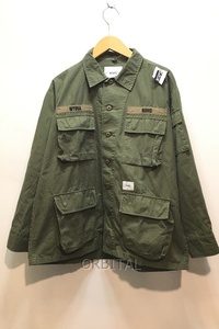 経堂) ダブルタップス ネイバーフッド JUNGLE LS シャツ サイズ1 192WVNHD-SHM02S カーキ系 メンズ 人気アイテム