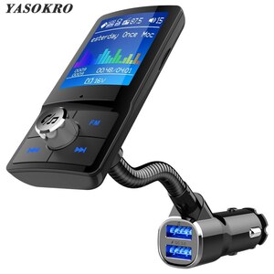 カラー画面の fm トランスミッター車 MP3 ワイヤレス bluetooth ハンズフリーカーキット qc と 3.0 デュアル usb 車の充電器のサポート tf