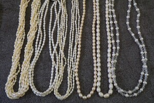 B700 本真珠 淡水パール ネックレス ヴィンテージ アクセサリー 大量 セット まとめて おまとめ まとめ売り ペンダント SILVER含む