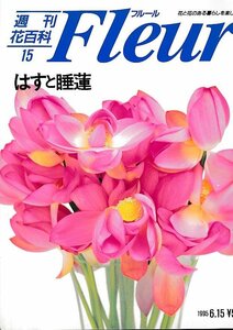 ■送料無料■Y21■週刊花百科　Fleur　フルール　No.15　はすと睡蓮■（概ね良好）