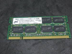 ノートパソコン用メモリ　2GB 2R×8 PC2-6400SS-666-13-F1　１枚