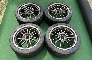 RAYS レイズ　RE30 18インチ　9j +50 pcd114.3 5穴　NANKANGナンカン　NS2R 245/40/r18 バリ溝　タイヤホイール　4本セット