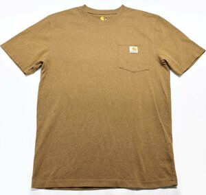 carhartt (カーハート) Loose Fit Heavyweight Pocket Tee / ヘビーウェイト ポケットTシャツ K87 ブラウン size S