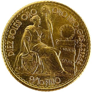 ペルー女神座像 金貨 1960年 4.7g 21.6金 イエローゴールド コレクション アンティークコイン Gold