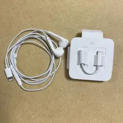 iPhoneイヤホン　変換アダプター付き