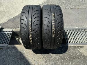 バリ溝ダンロップ DIREZZA ZⅢ 215/45R17 22年製　2本 86 BRZ プリウス レガシー ハイグリップ ドリフト ポテンザ ブリヂストン 