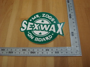 新品 SEX WAX ON BOARD STICKERS（セックスワックスオンボードステッカー） 6cm グリーン