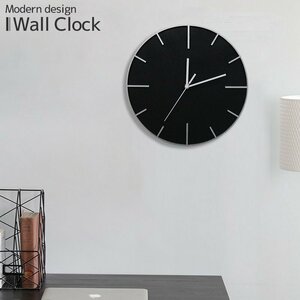 壁掛け時計 北欧 おしゃれ ウォールクロック 掛け時計 木製 セメント吹付け アナログ時計 インテリア カフェ 店舗 高級 29.5cm BT-150BK