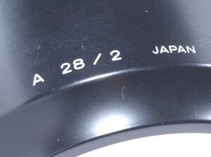 【Y74】レンズフード A 28 / 2 ( for MINOLTA AF 28mm F2 Ⅰ型 ) キズスレテカリ