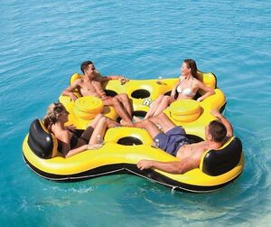 Bestway ラピッドライダーX4アイランド 4人用フロート プール ナイトプール 海水浴 アウトレット品