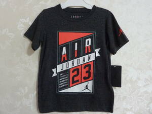 ★★SALE☆特価★ジョーダン☆AIR JORDAN☆RUSH THE PAINT半袖Tシャツ★濃灰系【黒に近いグレー系】★キッズサイズ115★新品未使用タグ付★