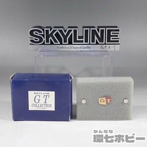 2WF62◆当時物 日産 ニッサン スカイライン SKYLINE 25周年記念 置物 GT ピンバッジ まとめ/桜井真一郎 グッズ ハコスカ ケンメリ 送60