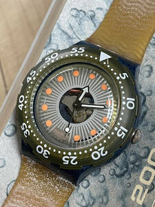 SWATCH SCUBA 200 スウォッチ スクーバ 200 腕時計 当時もの レア!? 動作未確認