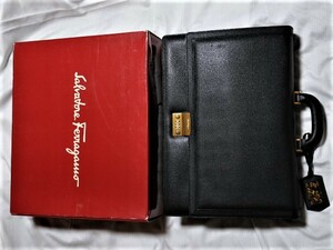 即決 超希少 ヴィンテージ フェラガモ ブリーフケース Salvatore Ferragamo バッグ