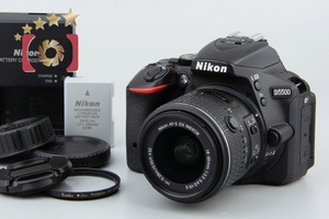 【中古】Nikon ニコン D5500 ブラック 18-55 VR II レンズキット シャッター回数僅少