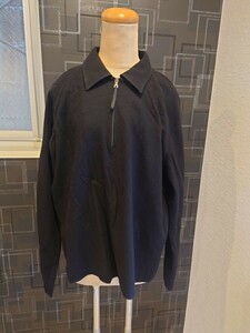 sr1234 143 PRADA 正規品 スウェット XL 黒 長袖シャツ シャツ ハーフジップ プラダ メンズ ファッション 現状品 中古