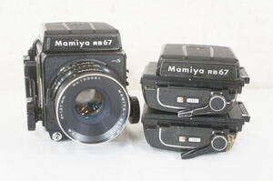 ⑥ Mamiya マミヤ RB67 ProS 中判 フィルムカメラ SEKOR C F3.8 127mm レンズ ロールフィルムホルダー セット 7005138011