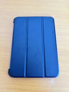 iPad mini6カバー ケース ブラック 三つ折スタンド 