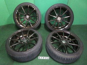 タイヤホイール4本 ◆ ハイペリオン 20x9.5J +38 PCD114.3 20インチ アルミ ◆ GRENLANDER 245/40R20 ラジアル (岐阜発)《個人宅配送不可》