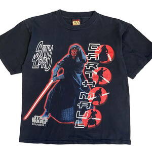 90s STAR WARS Darth Maul Tシャツ スターウォーズ ダースモール エピソード1 Episode1 ファントムメナス 映画 ムービー ヴィンテージ