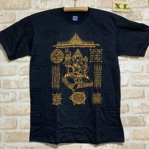 サクヤン　ガネーシャ 神様　Tシャツ　XLサイズ　タトゥー　管saku08半袖