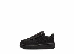 Stussy Nike TD Air Force 1 Low "Triple Black" 10cm DC8306-001