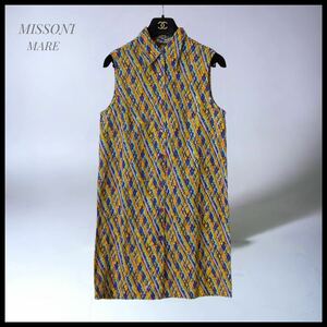 【MISSONI MARE】 美品 ノースリーブロングシャツ 42サイズ