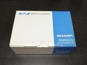 ■即決■WILLCOM シャープ PDA「WS003SH」シャンパンシルバー■