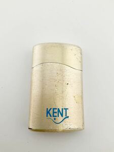 KENT ケント ゴールドカラーシガレットライター ライター 喫煙具 箱無し 着火 火花未確認 (k5890-n154)