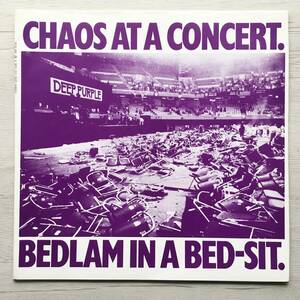 DEEP PURPLE CHAOS AT A CONCERT. BEDLAM IN A BED-SIT RARE!!