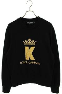 ドルチェアンドガッバーナ DOLCE & GABBANA G9OW6Z/G7SUA サイズ:48 ロゴエンブロイダリースウェット 中古 BS99