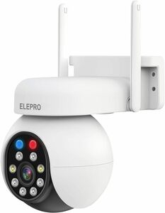 防犯カメラ 屋外 監視カメラ ルカラーナイトビジョン 自動追尾 動体検知 プッシュ通知 音声・ライト警告 IP66防水 Wi-Fi/無線対応