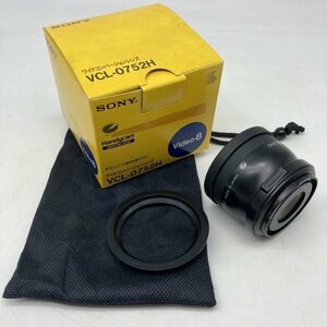 1317 SONY ソニー ワイドコンバージョンレンズ VCL-0752H Handycam video8 52mm ワイドコンバータ 箱付