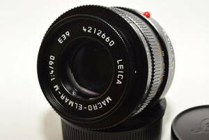 【極上品】 Leica 単焦点レンズ マクロ・エルマーM 90mm F4.0　＃6528
