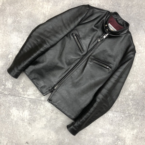 ★ Schott ショット SINGLE RIDERS JACKET シングル ライダース ジャケット USA製 ブラック 黒 サイズ36 7824150002 104