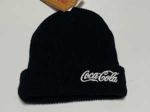 Coca-Cola コカ・コーラ ニットキャップ CAP ニット帽子 ブラック 展示未使用品