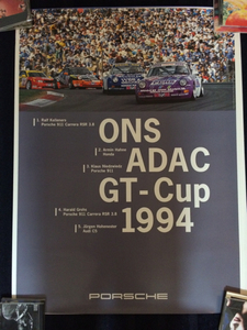 porsche ADAC 1994 964 rsr3.8 ポスター 貴重品 911 ポルシェ